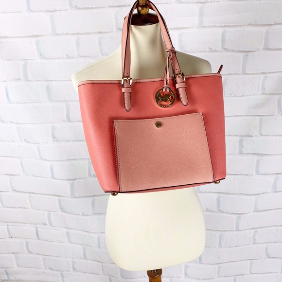 MICHAEL Michael Kors Handbags - MICHAEL Michael Kors Coral Pink Tote Bag